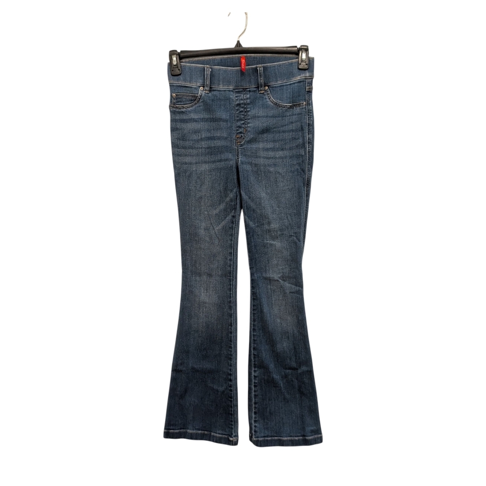 Spanx High Waisted Flare Jeans Small Spanx Blue Jean Leggings